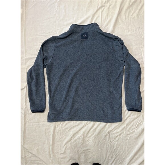 Adidas Men's XL Primegreen Navy 1/4 Zip Golf Pullover Sweatshirt - Picture 3 of 3
